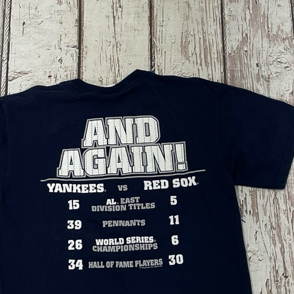 Vintage New York Yankees Beat Boston MLB Baseball Sports Tee Shirt - Picture 6 of 7